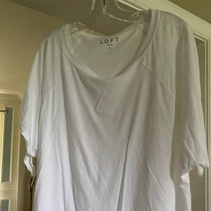 White cotton tee